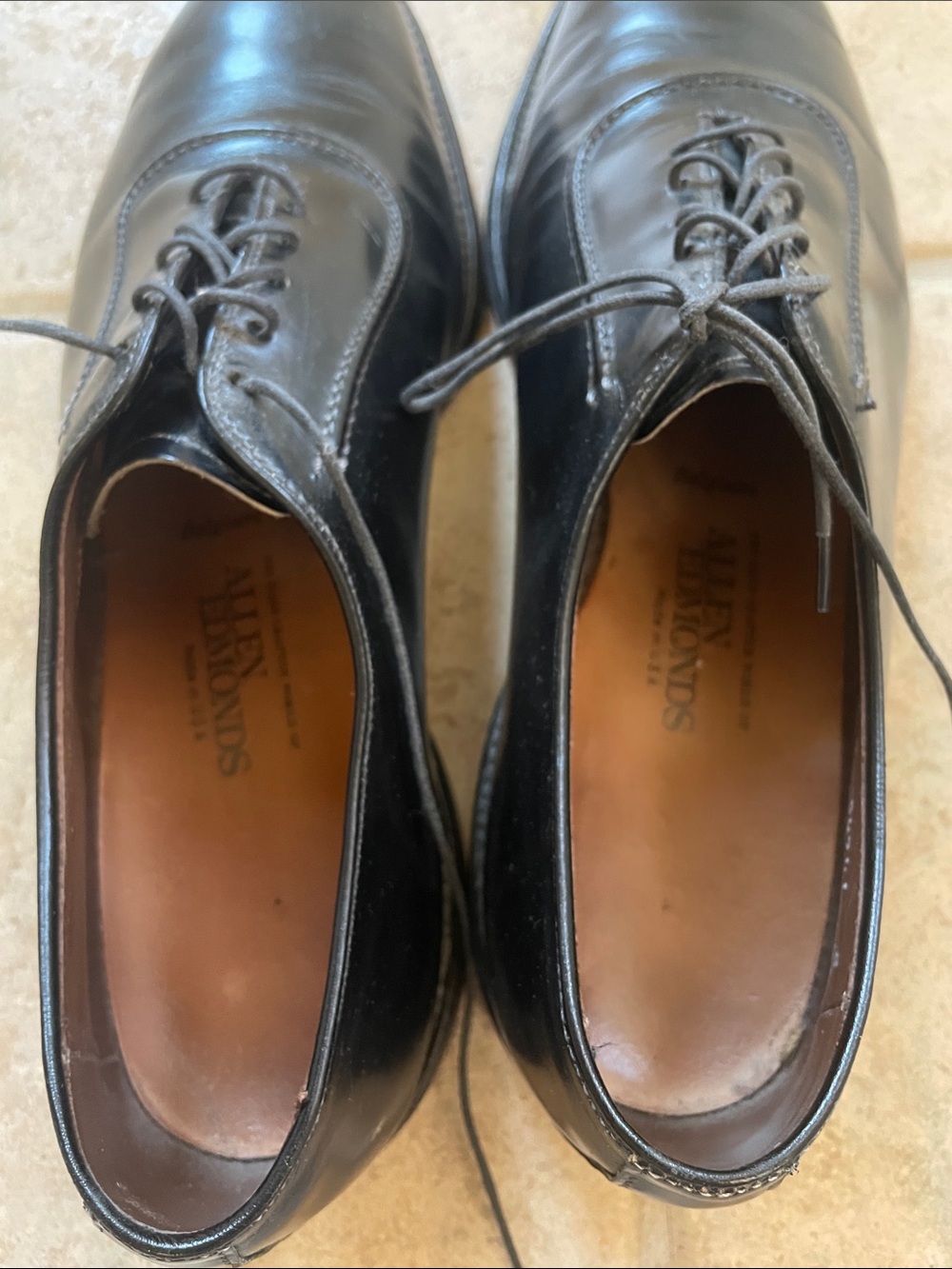 Allen Edmonds Black Leather Derby Dress Shoes